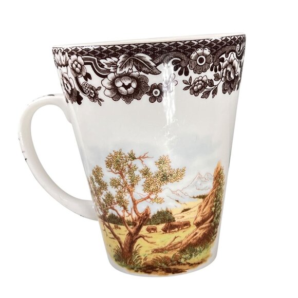 Spode Woodland Bear Cub Mug 4.5 inch Tall Wild Forest Animal S3422-A15 - Picture 2 of 10